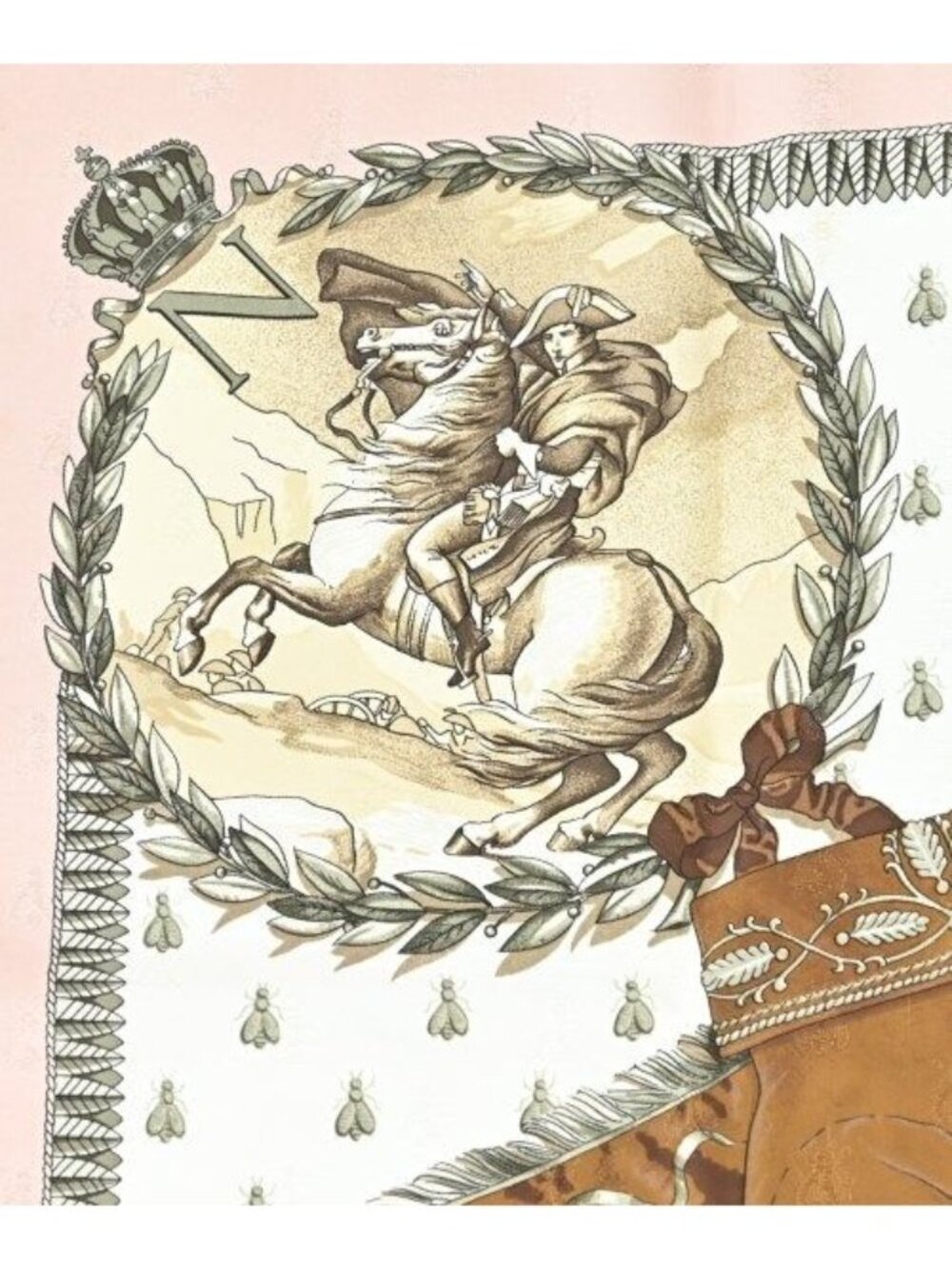 Hermes Bandana Scarf White - Picture 3 of 9